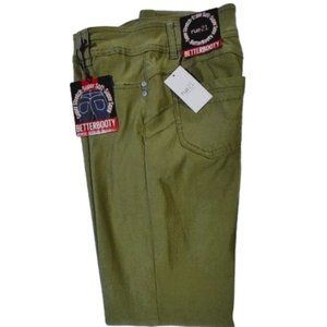 Rue21 Olive Green Stretch Soft Zip Front Jeggings Size 7/8 NWT